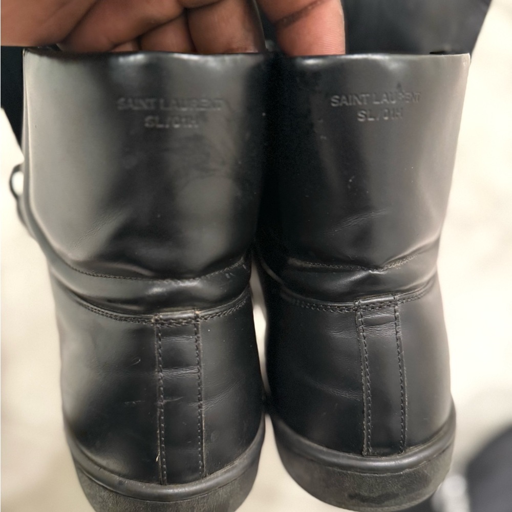 Saint Laurent Black High-Top Sneakers - Picture 2 of 6